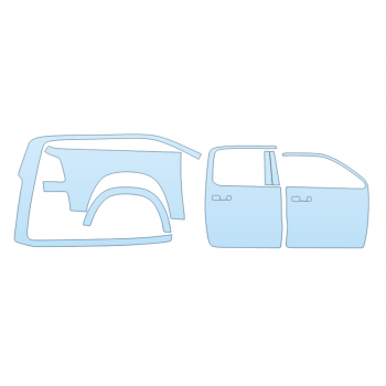 PAINT PROTECTION KIT - 2024 DODGE RAM 1500 SPORT PASSENGER SIDE CREW CAB 64 BED - PRECUT PPF CLEAR BRA WRAP