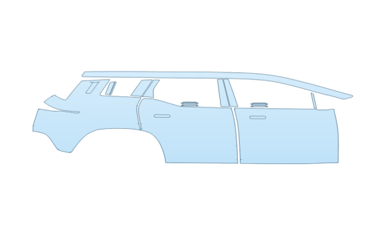 Precut PPF Kit – Clear Bra Paint Protection Film PAINT PROTECTION KIT - 2025 FISKER OCEAN SPORT PASSENGER SIDE - PRECUT PPF CLEAR BRA WRAP