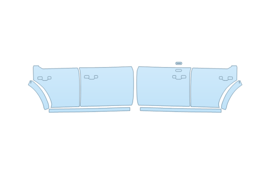 Precut PPF Kit – Clear Bra Paint Protection Film PAINT PROTECTION KIT - 2027 FORD BRONCO RAPTOR FULL DOORS - WITH KEYLESS ENTRY - PRECUT PPF CLEAR BRA WRAP