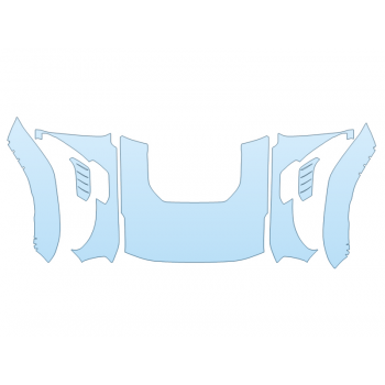 PAINT PROTECTION KIT - 2024 FORD BRONCO RAPTOR FULL HOOD FENDERS MIRRORS  - (WRAPPED EDGES) - PRECUT PPF CLEAR BRA WRAP