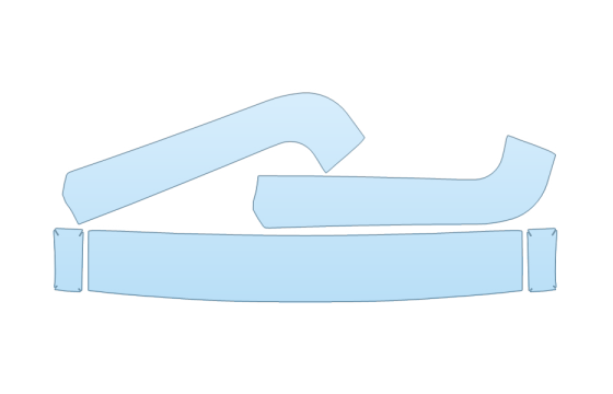 PAINT PROTECTION KIT - 2027 FORD BRONCO RAPTOR ROOF - PILLARS - PRECUT PPF CLEAR BRA WRAP