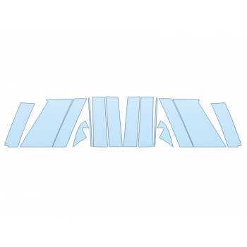 PAINT PROTECTION KIT - 2024 FORD EXPEDITION XLT B PILLARS - PRECUT PPF CLEAR BRA WRAP