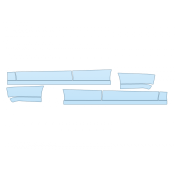 PAINT PROTECTION KIT - 2024 FORD EXPEDITION XLT ROCKERS - PRECUT PPF CLEAR BRA WRAP