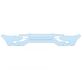 PAINT PROTECTION KIT - 2024 FORD EXPLORER ST-LINE BUMPER (MULTI PIECE) - SENSORS - PRECUT PPF CLEAR BRA WRAP