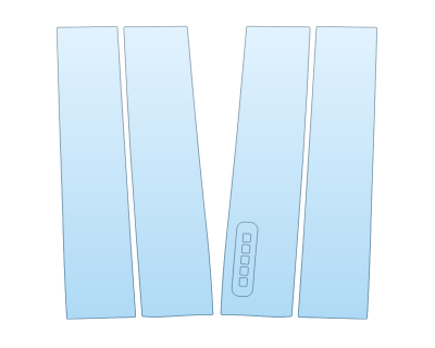 2024 FORD F-250 SUPER DUTY LARIAT B PILLARS