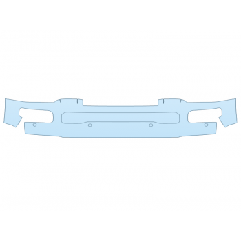 PAINT PROTECTION KIT - 2024 FORD F-250 SUPER DUTY LIMITED BUMPER - SENSORS - PRECUT PPF CLEAR BRA WRAP