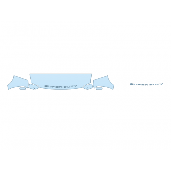 PAINT PROTECTION KIT - 2024 FORD F-250 SUPER DUTY LIMITED HOOD FENDERS MIRRORS 24 INCH - - PRECUT PPF CLEAR BRA WRAP