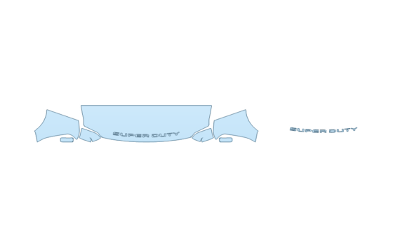 Precut PPF Kit – Clear Bra Paint Protection Film PAINT PROTECTION KIT - 2027 FORD F-250 SUPER DUTY PLATINUM HOOD FENDERS MIRRORS 24 INCH - (WRAPPED EDGES) - PRECUT PPF CLEAR BRA WRAP