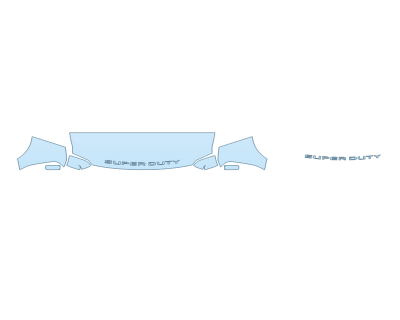 PAINT PROTECTION KIT - 2025 FORD F-350 SUPER DUTY KING RANCH HOOD FENDERS MIRRORS 24 INCH - - PRECUT PPF CLEAR BRA WRAP