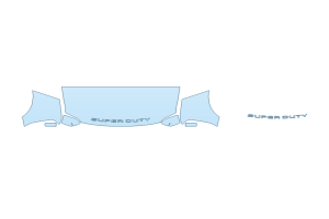 2027 FORD F-350 SUPER DUTY KING RANCH HOOD FENDERS MIRRORS 30 INCH - (WRAPPED EDGES)