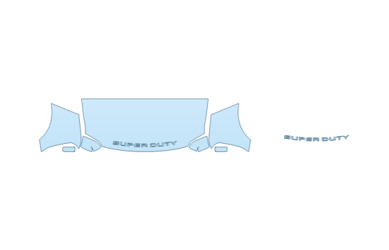 Precut PPF Kit – Clear Bra Paint Protection Film PAINT PROTECTION KIT - 2027 FORD F-350 SUPER DUTY LARIAT HOOD FENDERS MIRRORS 30 INCH - - PRECUT PPF CLEAR BRA WRAP
