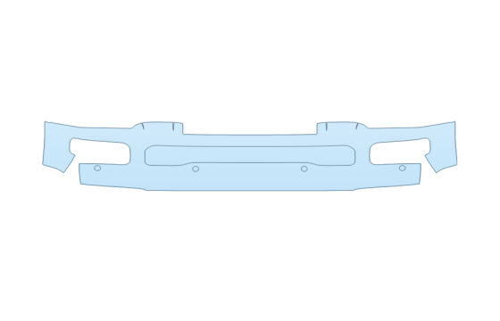 Precut PPF Kit – Clear Bra Paint Protection Film PAINT PROTECTION KIT - 2027 FORD F-350 SUPER DUTY LIMITED BUMPER - SENSORS - PRECUT PPF CLEAR BRA WRAP