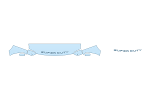 2027 FORD F-350 SUPER DUTY LIMITED HOOD FENDERS MIRRORS 18 INCH - (WRAPPED EDGES)