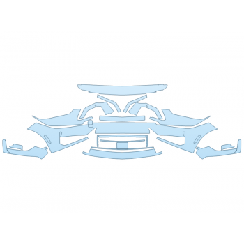 Precut PPF Kit – Clear Bra Paint Protection Film PAINT PROTECTION KIT - 2024 FORD MUSTANG DARK HORSE BUMPER - PRECUT PPF CLEAR BRA WRAP