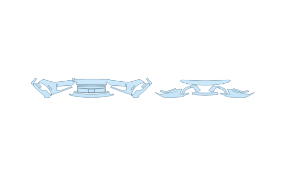 PAINT PROTECTION KIT - 2027 FORD MUSTANG DARK HORSE BUMPER (MULTI PIECE) - PRECUT PPF CLEAR BRA WRAP