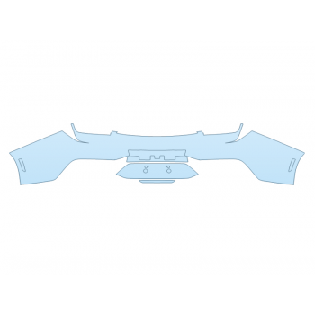 PAINT PROTECTION KIT - 2025 FORD MUSTANG DARK HORSE REAR BUMPER - PRECUT PPF CLEAR BRA WRAP