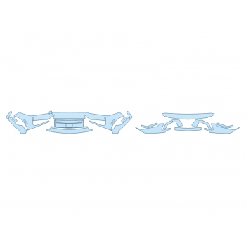 PAINT PROTECTION KIT - 2025 FORD MUSTANG DARK HORSE PREMIUM BUMPER (MULTI PIECE) - PRECUT PPF CLEAR BRA WRAP