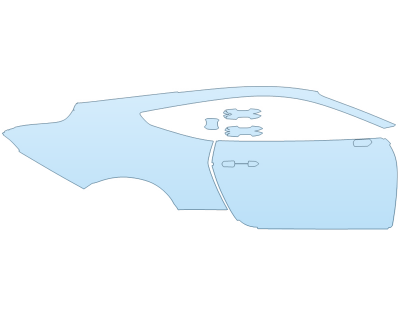 PAINT PROTECTION KIT - 2025 FORD MUSTANG DARK HORSE PREMIUM PASSENGER SIDE - PRECUT PPF CLEAR BRA WRAP
