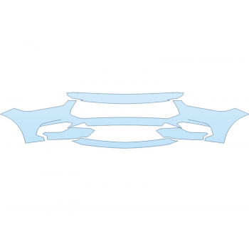 PAINT PROTECTION KIT - 2024 FORD MUSTANG ECOBOOST CONVERTIBLE BUMPER - PRECUT PPF CLEAR BRA WRAP