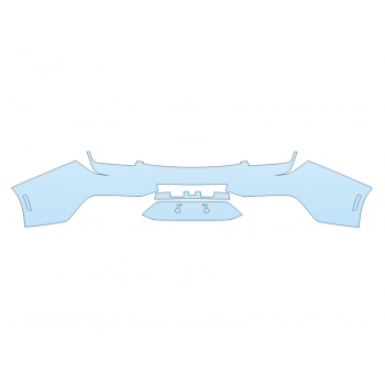 PAINT PROTECTION KIT - 2024 FORD MUSTANG ECOBOOST CONVERTIBLE REAR BUMPER - PRECUT PPF CLEAR BRA WRAP