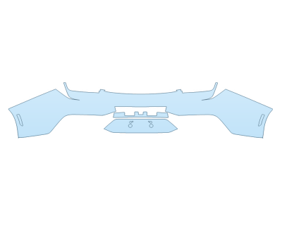 PAINT PROTECTION KIT - 2024 FORD MUSTANG ECOBOOST CONVERTIBLE REAR BUMPER - PRECUT PPF CLEAR BRA WRAP