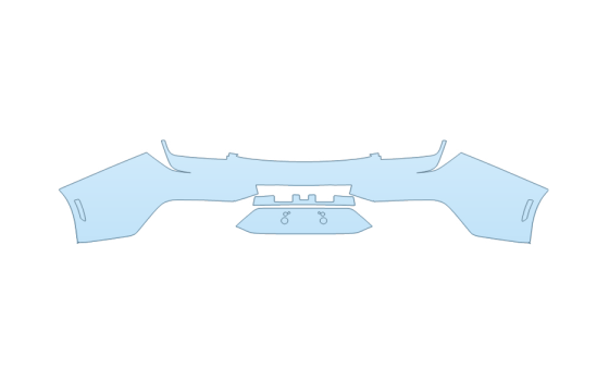PAINT PROTECTION KIT - 2027 FORD MUSTANG ECOBOOST CONVERTIBLE REAR BUMPER - PRECUT PPF CLEAR BRA WRAP