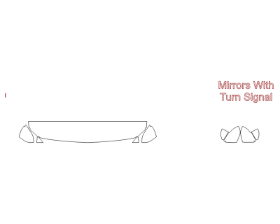 2024 FORD MUSTANG ECOBOOST CONVERTIBLE HOOD FENDERS MIRRORS 12 INCH - (WRAPPED EDGES)