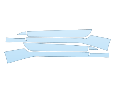 PAINT PROTECTION KIT - 2024 FORD MUSTANG ECOBOOST CONVERTIBLE ROCKERS - PRECUT PPF CLEAR BRA WRAP