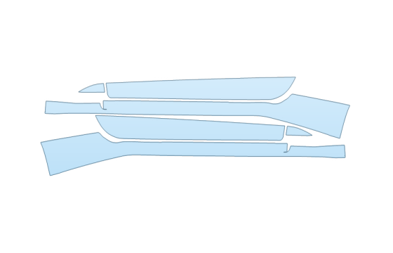PAINT PROTECTION KIT - 2027 FORD MUSTANG ECOBOOST CONVERTIBLE ROCKERS - PRECUT PPF CLEAR BRA WRAP