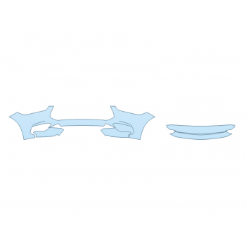 PAINT PROTECTION KIT - 2024 FORD MUSTANG ECOBOOST PREMIUM CONVERTIBLE BUMPER (MULTI PIECE) - PRECUT PPF CLEAR BRA WRAP