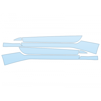 PAINT PROTECTION KIT - 2025 FORD MUSTANG ECOBOOST PREMIUM CONVERTIBLE ROCKERS - PRECUT PPF CLEAR BRA WRAP