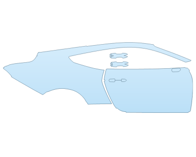 PAINT PROTECTION KIT - 2024 FORD MUSTANG GT PASSENGER SIDE - PRECUT PPF CLEAR BRA WRAP