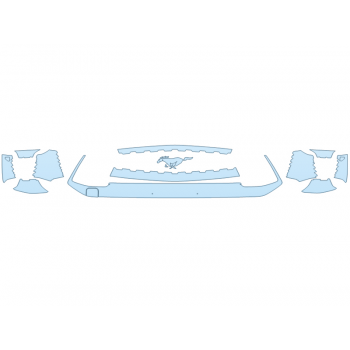 PAINT PROTECTION KIT - 2024 FORD MUSTANG GT GRILL - PRECUT PPF CLEAR BRA WRAP
