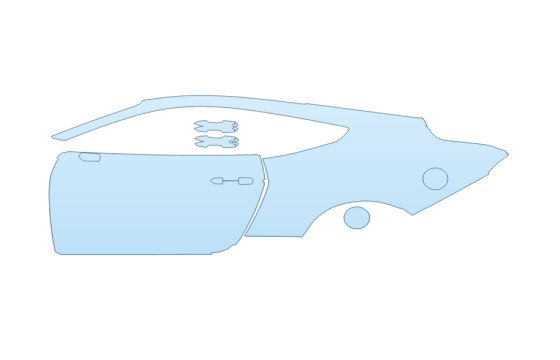 Precut PPF Kit – Clear Bra Paint Protection Film PAINT PROTECTION KIT - 2027 FORD MUSTANG GT PREMIUM DRIVER SIDE - PRECUT PPF CLEAR BRA WRAP