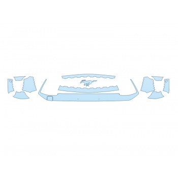 PAINT PROTECTION KIT - 2024 FORD MUSTANG GT PREMIUM GRILL - PRECUT PPF CLEAR BRA WRAP