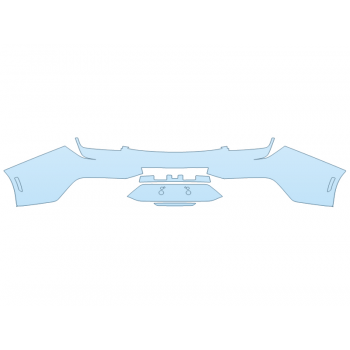 PAINT PROTECTION KIT - 2024 FORD MUSTANG GT PREMIUM CONVERTIBLE REAR BUMPER - PRECUT PPF CLEAR BRA WRAP