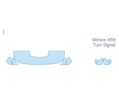 PAINT PROTECTION KIT - 2024 FORD MUSTANG GT PREMIUM CONVERTIBLE HOOD FENDERS MIRRORS 18 INCH - (WRAPPED EDGES) - PRECUT PPF CLEAR BRA WRAP