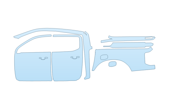 PAINT PROTECTION KIT - 2027 FORD RANGER RAPTOR DRIVER SIDE - PRECUT PPF CLEAR BRA WRAP
