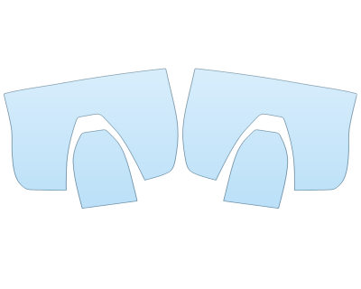 PAINT PROTECTION KIT - 2025 FORD RANGER RAPTOR TAIL LIGHTS - PRECUT PPF CLEAR BRA WRAP