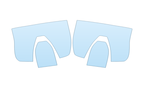 PAINT PROTECTION KIT - 2027 FORD RANGER RAPTOR TAIL LIGHTS - PRECUT PPF CLEAR BRA WRAP