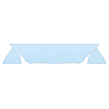 PAINT PROTECTION KIT - 2024 FORD TRANSIT XLT 250 MID ROOF LONG HOOD FENDERS MIRRORS 18 INCH - (WRAPPED EDGES) - PRECUT PPF CLEAR BRA WRAP