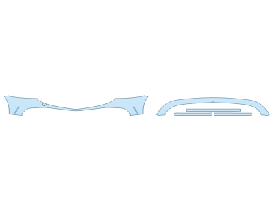 PAINT PROTECTION KIT - 2025 GENESIS G90 3.5T BUMPER (MULTI PIECE) - PRECUT PPF CLEAR BRA WRAP
