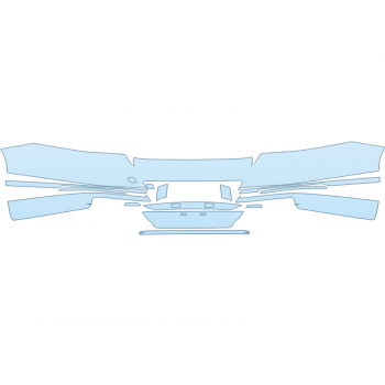 PAINT PROTECTION KIT - 2025 GENESIS G90 3.5T REAR BUMPER - PRECUT PPF CLEAR BRA WRAP