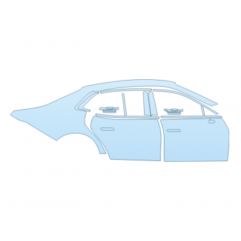 PAINT PROTECTION KIT - 2025 GENESIS G90 3.5T PASSENGER SIDE - PRECUT PPF CLEAR BRA WRAP