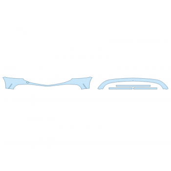 PAINT PROTECTION KIT - 2025 GENESIS G90 3.5T E-SUPERCHARGER BUMPER (MULTI PIECE) - PRECUT PPF CLEAR BRA WRAP