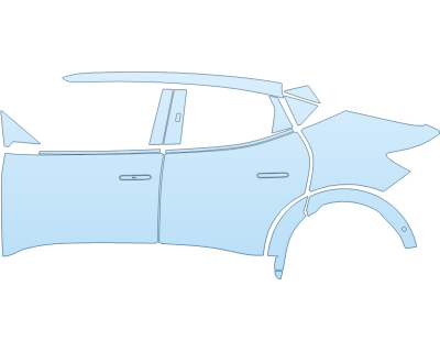 PAINT PROTECTION KIT - 2025 GENESIS GV60 ADVANCED DRIVER SIDE - PRECUT PPF CLEAR BRA WRAP