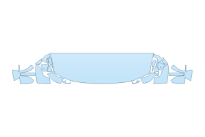 2027 GMC HUMMER EV PICKUP HOOD FENDERS MIRRORS 24 INCH - (WRAPPED EDGES)