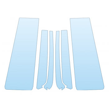 PAINT PROTECTION KIT - 2024 GMC HUMMER EV PICKUP B PILLARS - PRECUT PPF CLEAR BRA WRAP