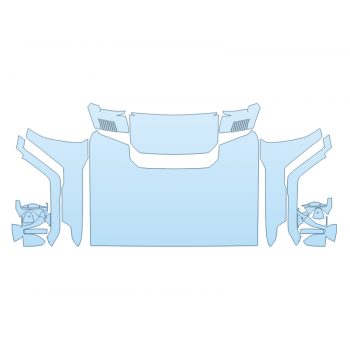 PAINT PROTECTION KIT - 2024 GMC HUMMER EV SUV FULL HOOD FENDERS MIRRORS  - (WRAPPED EDGES) - PRECUT PPF CLEAR BRA WRAP