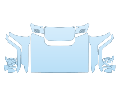 PAINT PROTECTION KIT - 2024 GMC HUMMER EV SUV FULL HOOD FENDERS MIRRORS  - (WRAPPED EDGES) - PRECUT PPF CLEAR BRA WRAP